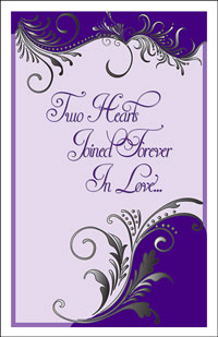 Wedding Program Cover Template 8D - Graphic 1